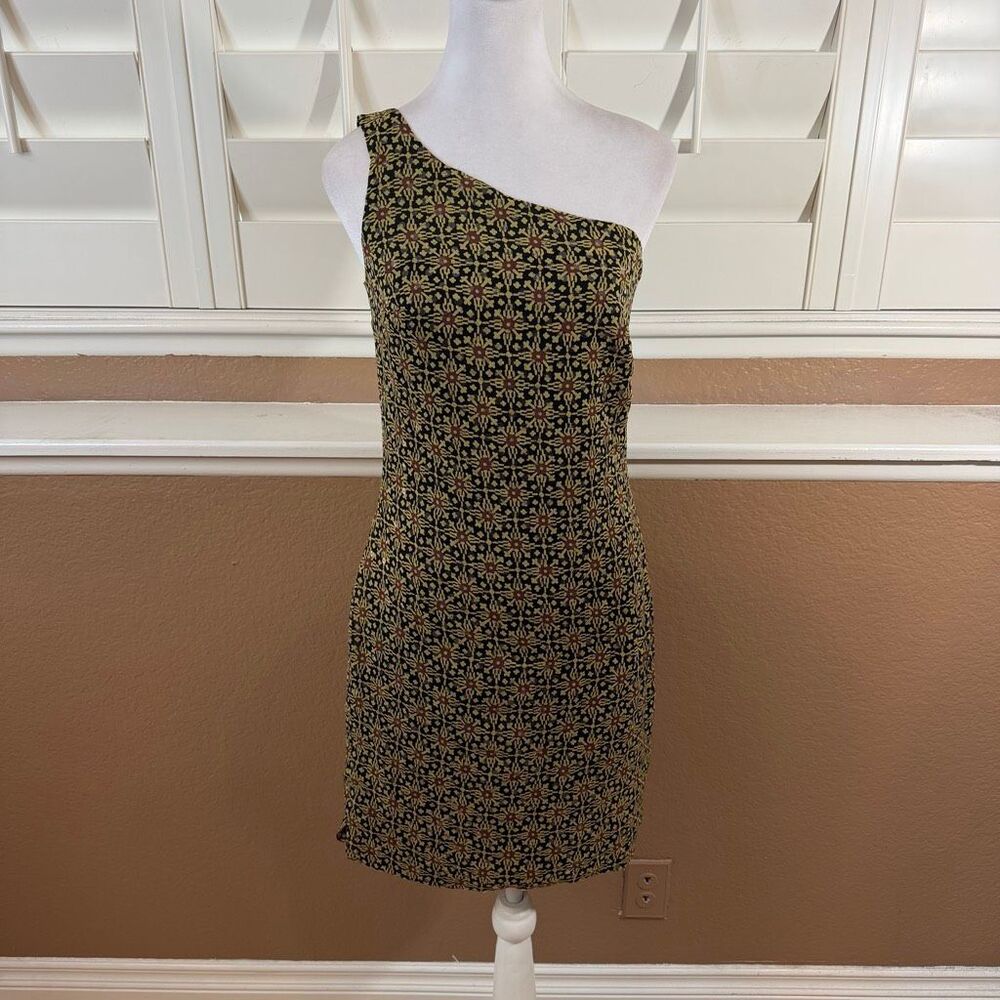 Vintage Versus Gianni Versace Mini Silk Dress Sz 26 90s Indie Sleaze Mob Wife